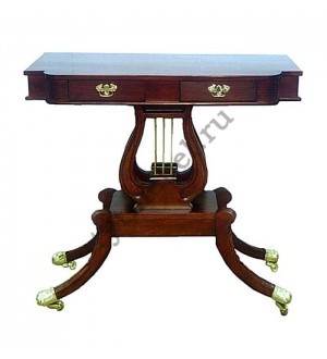 MJ-515. Стол игровой (массив красного дерева) ANTIQUE (вишня)