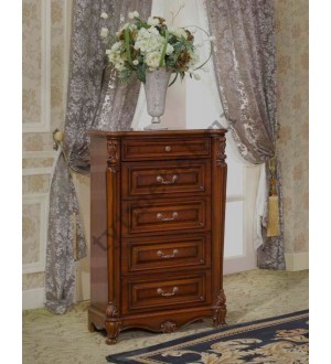 OYF-802 Комод с 5ю ящиками София CHEST 73х45х115 см, цвет: тем.орех