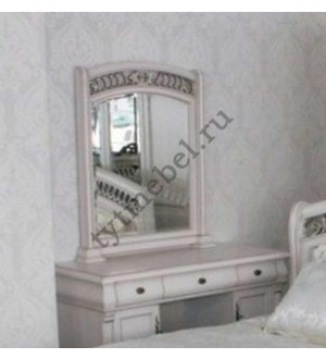 9901. Туалетный столик с зеркалом  "Нотти" "DRESSER"- (122х49,6х78,2). Цвет: white (белый)