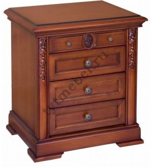 С05. Тумба прикроватная "Валенсия" "NIGHT TABLE" (55*42*60). Цвет: white (белый)