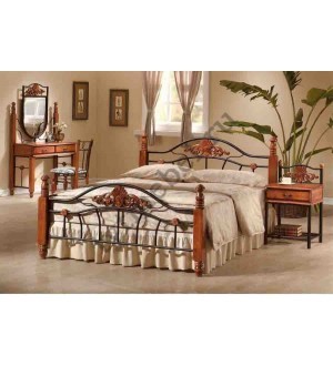 Кровать PS 870 (160*203), (цвет: Rose Oak -Темная вишня)