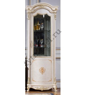 3217 Адель Витрина 1- дв. правая, IDORCELARET, цвет: бежевый