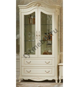 8803-В. Витрина "Милано" 2-D Cellaret 2-дверная, "Слоновая кость", в разобр. виде