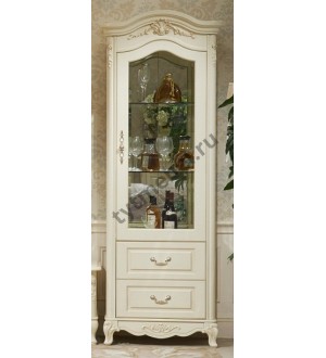 8803-В. Витрина "Милано" Single Door 1-дверная, "Слоновая кость", в разобр. виде