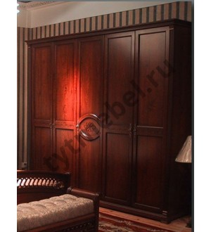 9901. Шкаф 5-дверный  "Нотти" "WARDROBE". Цвет: темный орех