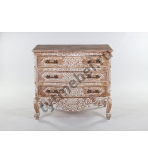 COMMODE VERSAILLE 3. Комод с 3-мя ящиками 105х60х96см, цвет: Ceruse - античный бежевый