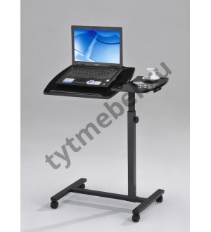 VT-CD-24 Компьютерный столик (60х44х64(88) см), Металл, цвет: черный