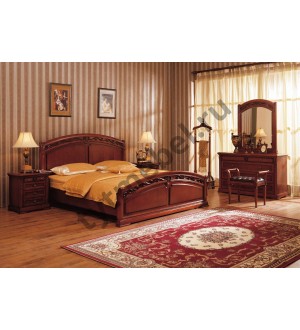 С05. Кровать "Валенсия" "BED", 160х200. Цвет: вишня