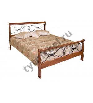 Кровать 425-N (140*200) (цвет: Rose Oak)