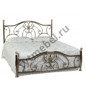 Кровать 9701 L - 160*200 см (цвет - Antique brass - Античная медь)