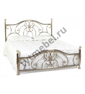 Кровать 9701 L - 180*200 см (цвет - Antique brass - Античная медь)
