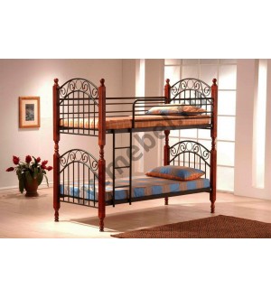 Кровать PS 600, двухъярусная, цвет: Rose Oak