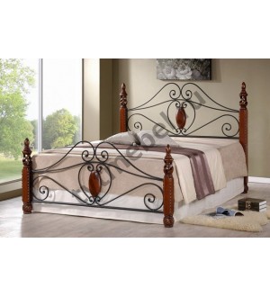 Кровать АТ-9163 (160*200) (цвет: Rose Oak)