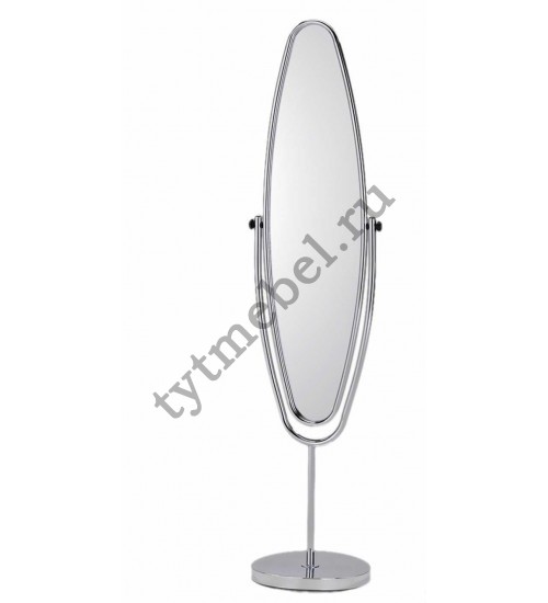 VT-M-50 Зеркало напольное овал 30х30х146 см, цвет: хром