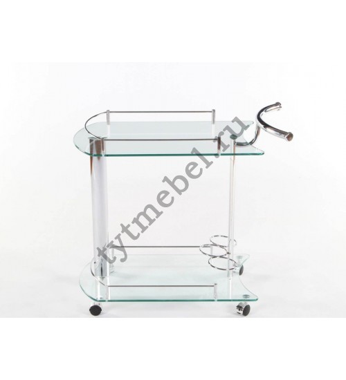 VT-S-06 Сервир. столик металл, стекло прозрачное VT-S-06 Сервир. столик металл, стекло прозрачное