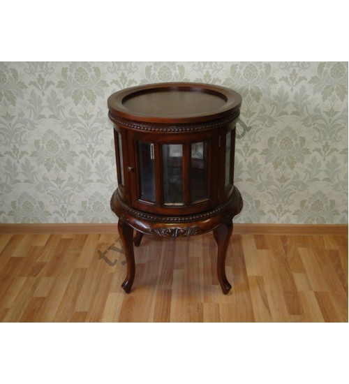 MJ-671. Чайный столик (массив красного дерева) ANTIQUE (вишня), 50*50*80 см MJ-671. Чайный столик (массив красного дерева) ANTIQUE (вишня), 50*50*80 см