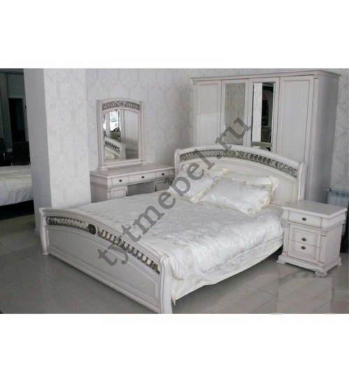 9901. Кровать "Нотти"  "BED" -  (160 х 200 см), без решетки. Цвет: white (белый)