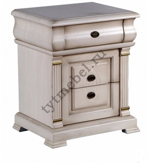 9901. Тумба прикроватная  "Нотти" "NIGHT TABLE" - (55х44х65). Цвет: white (белый)