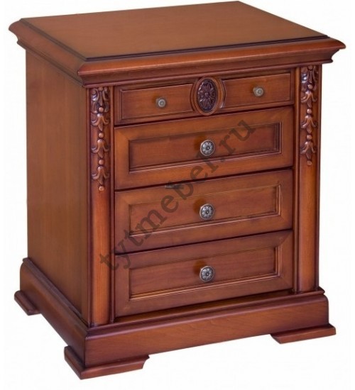 С05. Тумба прикроватная "Валенсия" "NIGHT TABLE" (55*42*60). Цвет: white (белый)