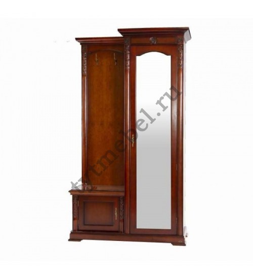 C05. Прихожая 205х119х43 (Цвет: 1049# - темный орех) Entrance hall
