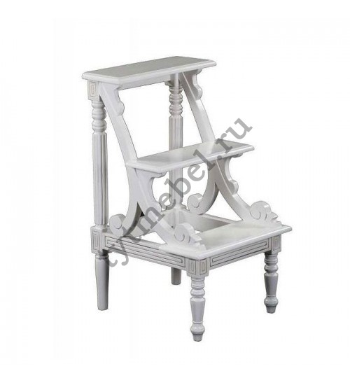 KRS-223 .Подставка для библиотеки (массив красного деренва), цвет: Ivory (слоновая кость),46х50х81см