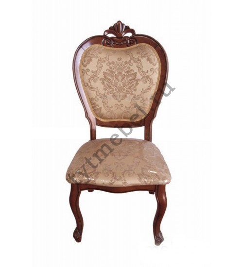Стул 2821, цвет: HN Glaze (Темный орех), обивка ЦВЕТОК-БЕЖ (по 2 шт./1 кор.)