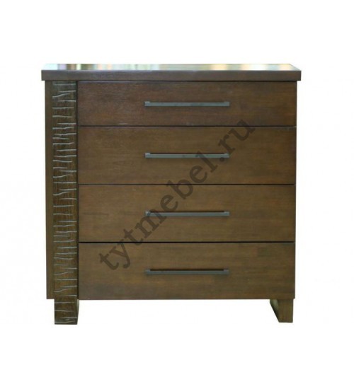 Комод "Роберта" 3955-4CD, цвет: Dark Wenger (Мореный дуб) (104.5х48,5х104,5 см), (1шт/2 кор)