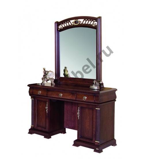 9901. Туалетный столик с зеркалом  "Нотти" "DRESSER". Цвет: темный орех
