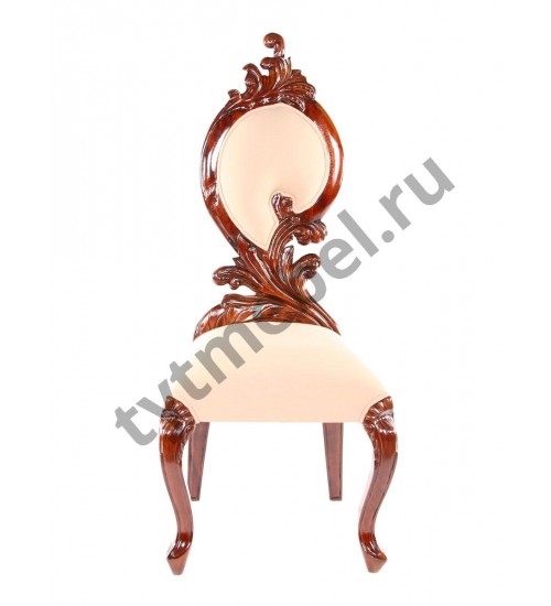 CHAIR GRANADA ( Beige cotton) Стул. Обивка-ткань. 56х56х129 см, цвет: темная вишня