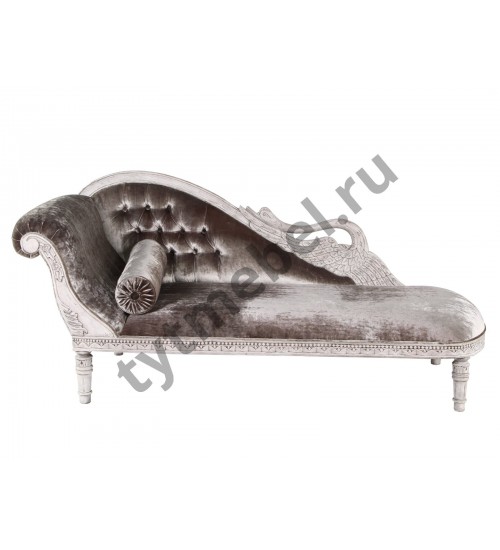 Sofa Swan Софа-Лебедь. Ткань-велюр 190*68*98 см, цвет: Duco+Glaze Black - античный серый Sofa Swan Софа-Лебедь. Ткань-велюр 190*68*98 см, цвет: Duco+Glaze Black - античный серый