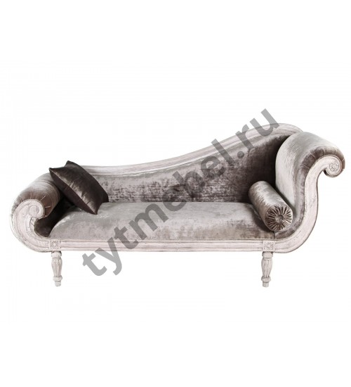 Sofa Villa A. Софа. Ткань-велюр 180*66*90 см, цвет: Duco+Glaze Black - античный серый