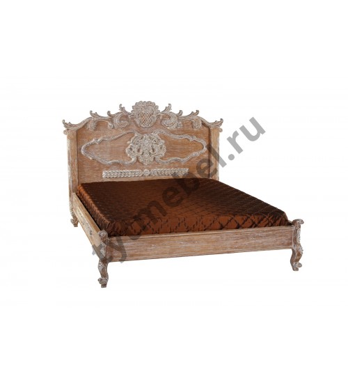 BED VERSAILLE Кровать 205х165х135 см, цвет: Ceruse - античный бежевый