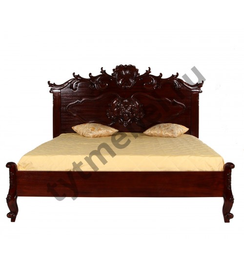 BED VERSAILLE Кровать 205х165х135 см, цвет: NBA Pecan - темная вишня