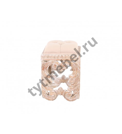 PEGASUS STOOL SMALL Банкетка, обивка ткань 35х35х45 см, цвет: Ceruse - античный бежевый