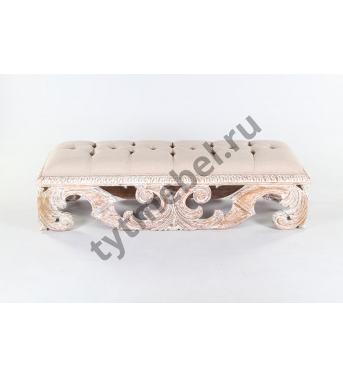 PEGASUS STOOL Козетка. Обивка-ткань. 150х50х42 см, цвет: Ceruse - античный бежевый
