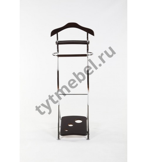 VT-V-09 Вешалка костюмная дерево/металл, темный орех VT-V-09 Вешалка костюмная дерево/металл, темный орех