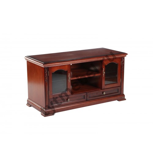 С05. TV-тумба  "TV CABINET" (130*55*68). Цвет: вишня