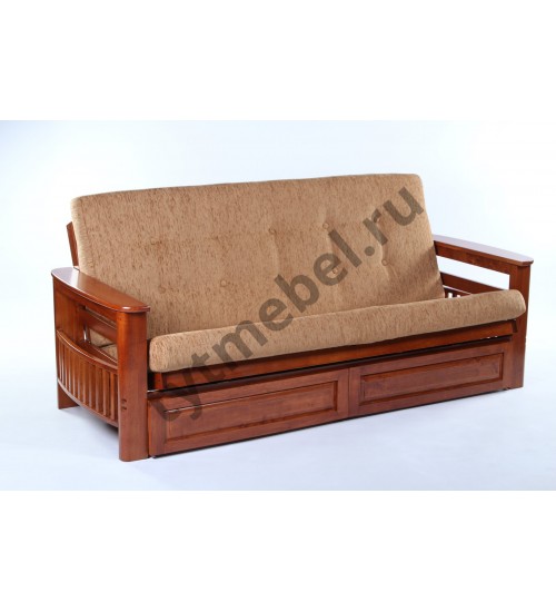 Диван - кровать LB 2570-D  DIRTY OAK с ящиком - (темный орех)