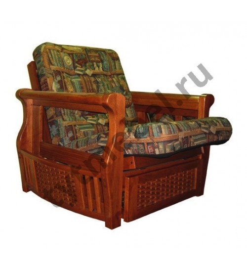 Кресло LB 2074-D DIRTY OAK с ящиком - (Ратан, темный орех)