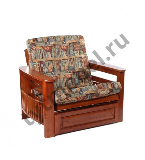 Кресло LB 2570-D  DIRTY OAK с ящиком - (Темный орех)