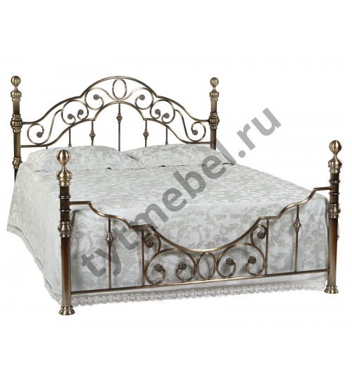 Кровать 9603 160*200 см (цвет - Antique brass- Античная медь)