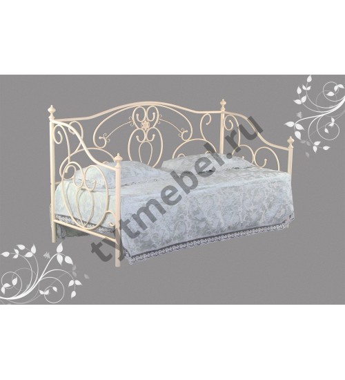 Кровать 9910  90*200 см (цвет - Antique White - Античный БЕЛЫЙ)