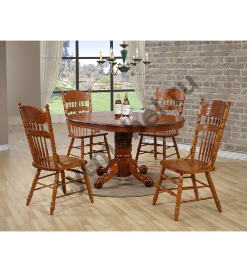 Стол  NNDT - 4260 STC GR GLAZE - круглый раскладной
