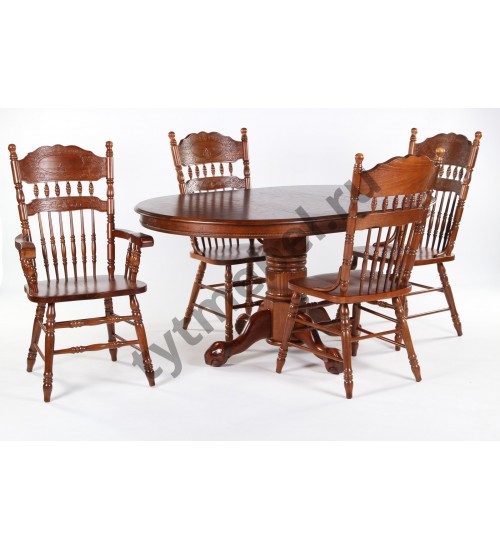 Стол  NNDT - 4260 STC  HN GLAZE - круглый раскладной