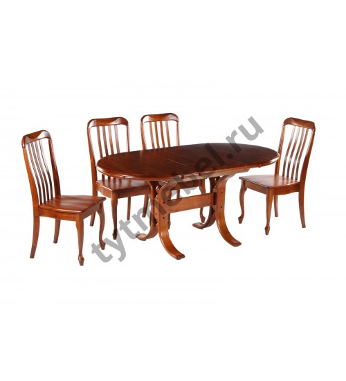 Стол T 80-066EXSA Xasa - овальный раскладной, MAF Brown Стол T 80-066EXSA Xasa - овальный раскладной, MAF Brown