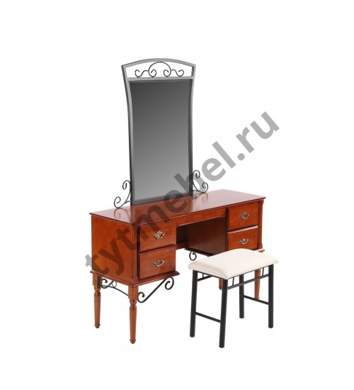Туалетный столик с банкеткой 1104-АМ-DT (цвет: Rose Oak)