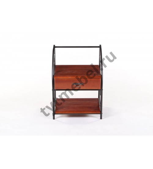 Тумба прикроватная ST-266 (цвет: Rose Oak) Bedside table